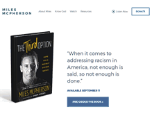 Tablet Screenshot of milesmcpherson.com